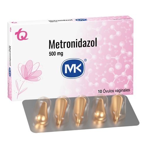 Metronidazol 500 Mg Caja X 10 Óvulos Mk