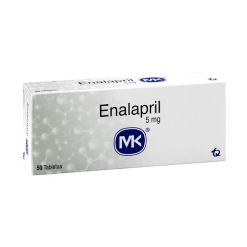 Enalapril 5 Mg Caja X 50 Tabletas Mk