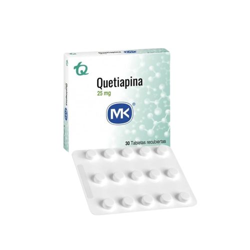 Quetiapina 25 Mg Caja X 30 Tabletas Mk