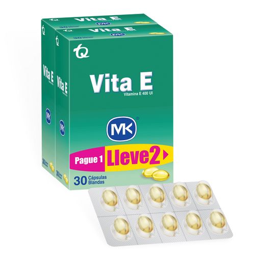 Vitamina Vita E Mk 400 Ui Caja X 30 Tabletas Pague 1 Lleve 2 Tecnoquímicas