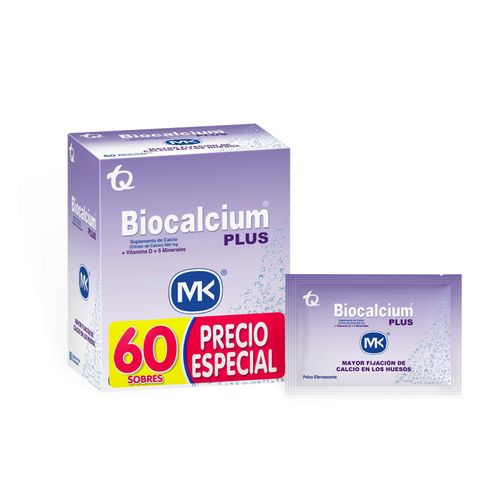 Biocalcium Plus 60 Caja X 60 Sobres Tq