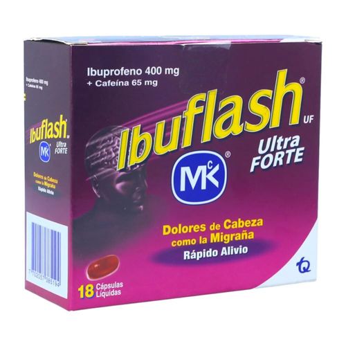 Ibuflash Ultra Forte Caja X 18 Cápsulas Líquidas Mk