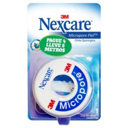 Micropore Piel Nexcare 24X5Mm Pague 4 Lleve 5 3M