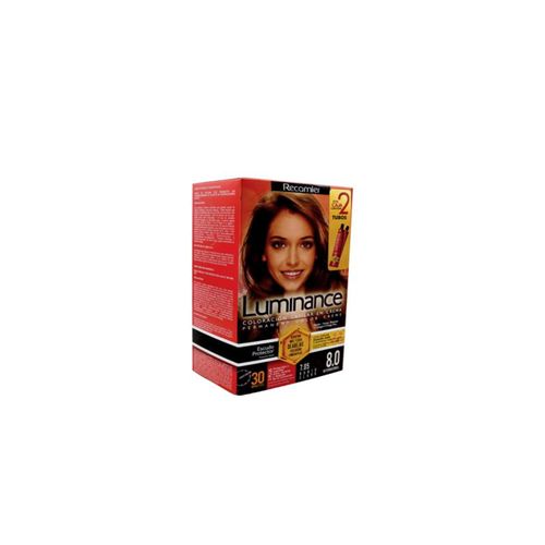 Tinte Luminance Rubio Claro Doble Tubo X Estuche 8 Recamier