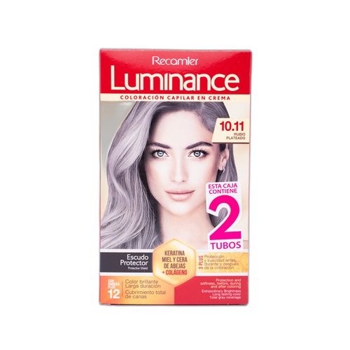 Tinte Luminance Rubio Plateado Doble Tubo X Estuche 10.11 Recamier