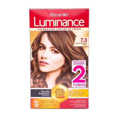 Tinte Luminance Rubio Medio Beige Dorado Tubo X Estuche 7.3 Recamier
