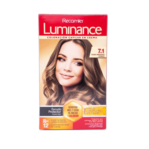Tinte Luminance Rubio Cenizo Profundo Doble Tubo X Estuche 7.1 Recamier