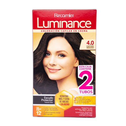 Tinte Luminance Castaño Medio Doble Tubo X Estuche 4 Recamier