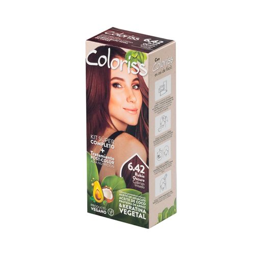 Tinte Coloriss Rubio Oscuro Cobrizo Iri Estuche 6.42 Recamier