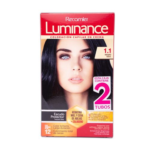 Tinte Luminance Negro Azul Doble Tubo X Estuche 1.1 Recamier