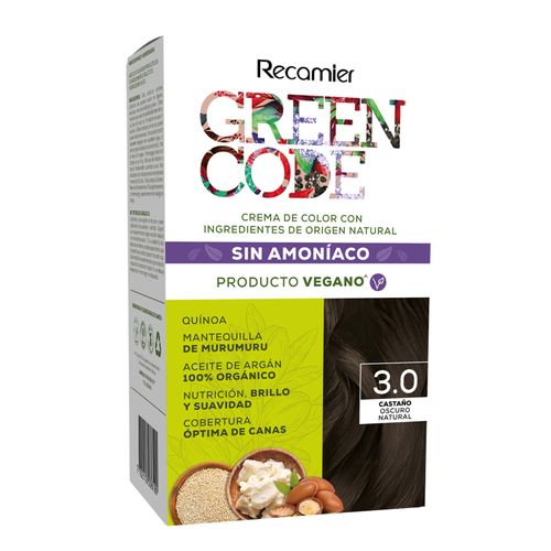 Tinte Green Code Castaño Oscuro Natural Estuche 3 Recamier