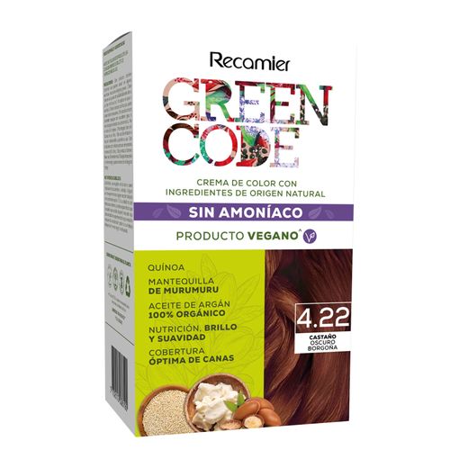 Tinte Green Code Castaño Oscuro Violeta Intenso Estuche 4.22 Recamier