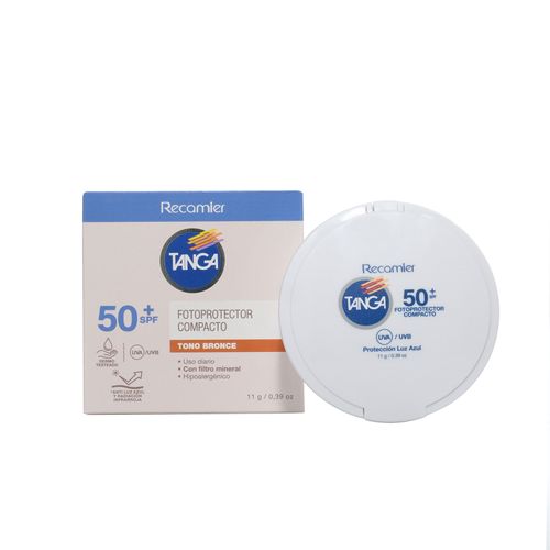 Bloqueador Tanga Facial Spf50 Fotoprot Compacto Bronce 11 Gr Recamier