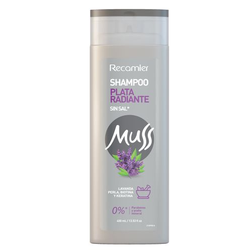 Shampoo Muss Plata Frasco X 400 Ml Recamier
