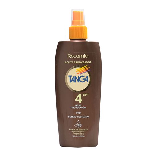 Bronceador Tanga Spf 4 Aceite 185 Ml Recamier