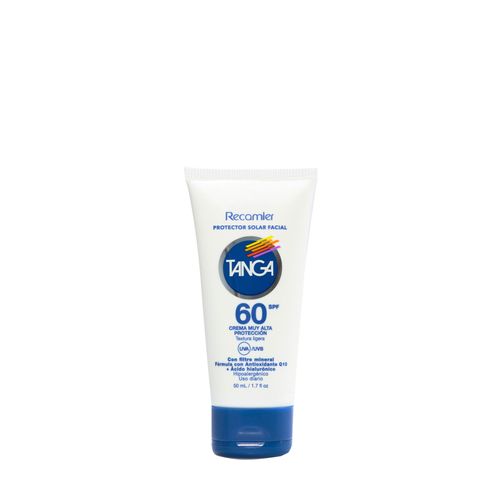 Bloqueador Tanga Facial Spf 60 50 Ml Recamier