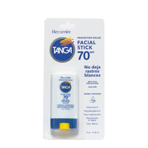 Bloqueador Tanga Spf 70 Barra Corporal Y Facial 13 Gr Recamier