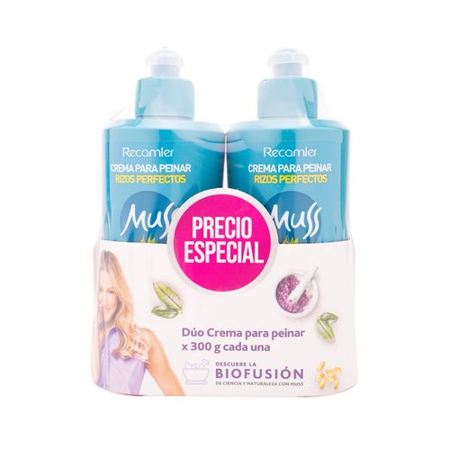 Crema Para Peinar Muss 2 Frasco X S 300 Gr Precio Especial Recamier