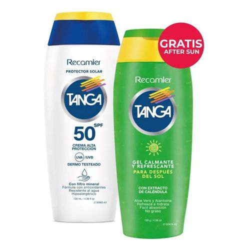 Bloqueador Tanga Spf 50 Frasco X 130 Ml Gratis Afs Frasco X 130 Oferta Recamier