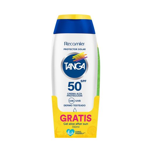 Bloqueador Tanga Spf 50 Frasco X 220 Ml Gratis Afs Frasco X 130 Oferta Recamier