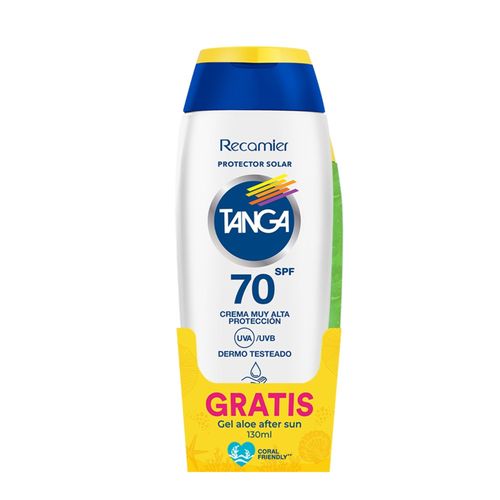 Bloqueador Tanga Spf 70 Frasco X 220 Ml Gratis Afs Frasco X 130 Ml Oferta Gel Tópico Recamier