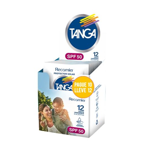 Bloqueador Tanga Spf50 Sachet Pag 10 Llev 12 Oferta Recamier