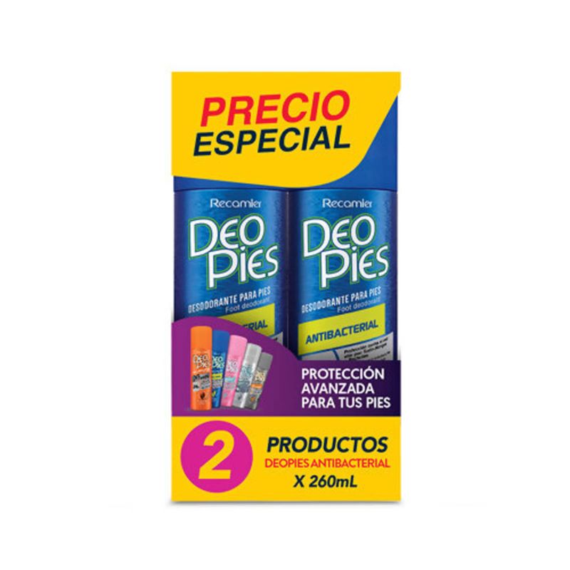 Deo Pies Antibacterial Spray x2 260 Ml