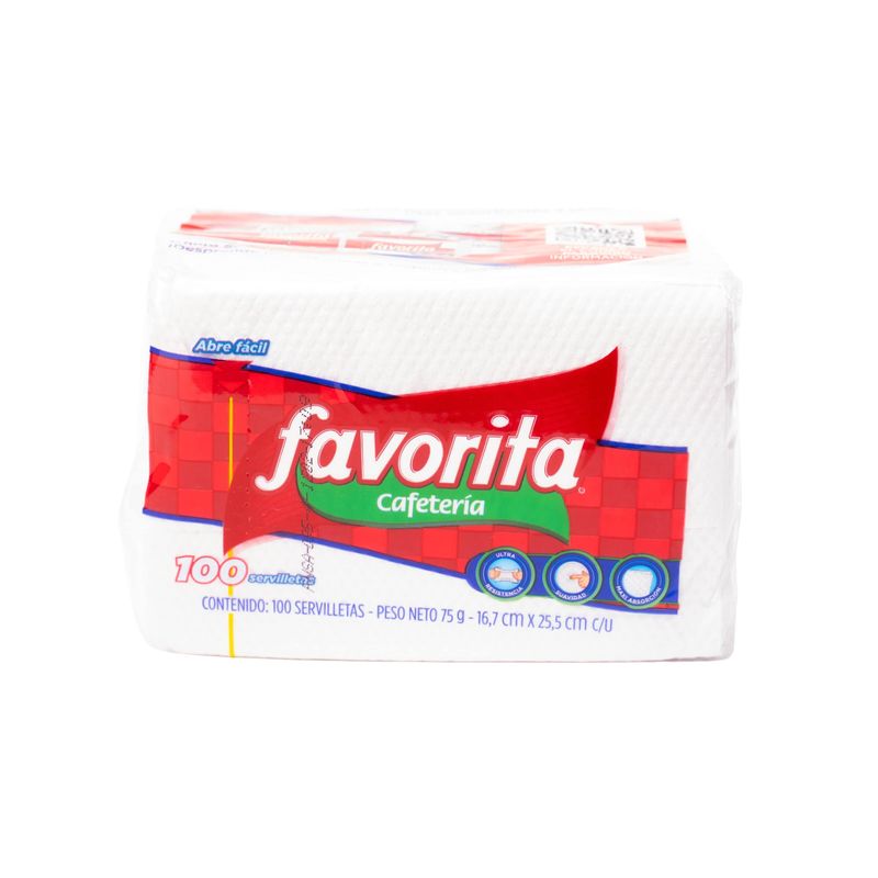 Servilleta Favorita Cafetería 100 Unidades