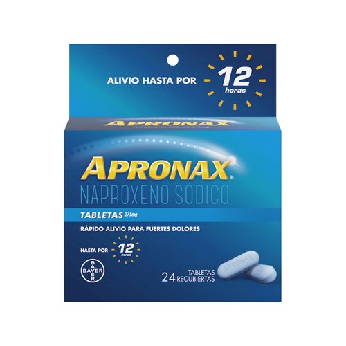 Apronax Naproxeno Sódico 275 Mg Caja X 24 Cápsulas Bayer