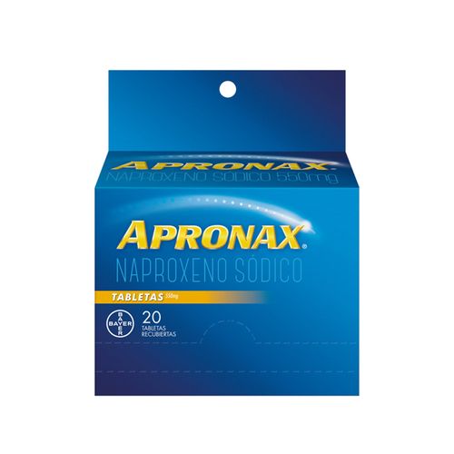Apronax Naproxeno Sódico 550 Mg Caja X 20 Cápsulas Bayer
