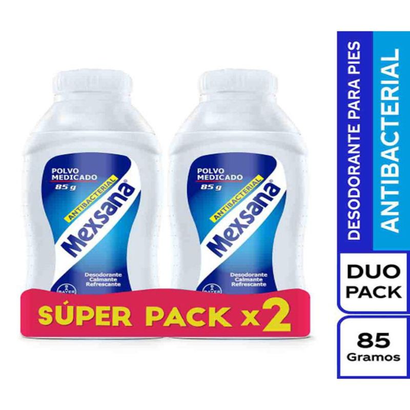 Talco Mexsana 85 Gr 2 Unidades Cuidado Personal