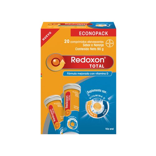 Redoxon Total Efervecente Caja X 20 Tabletas Bayer