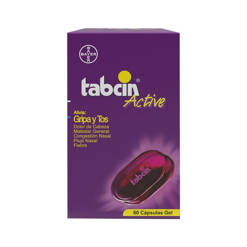 Tabcin Active Gel Caja X 60 Cápsulas Bayer
