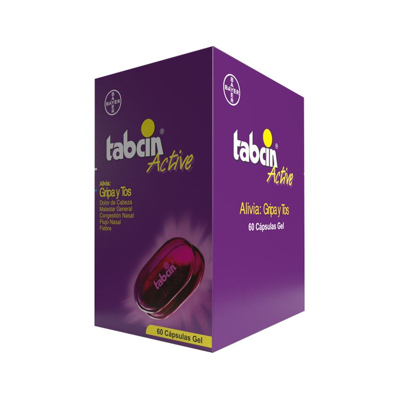 Tabcin Active Gel Caja X 60 Cápsulas Bayer