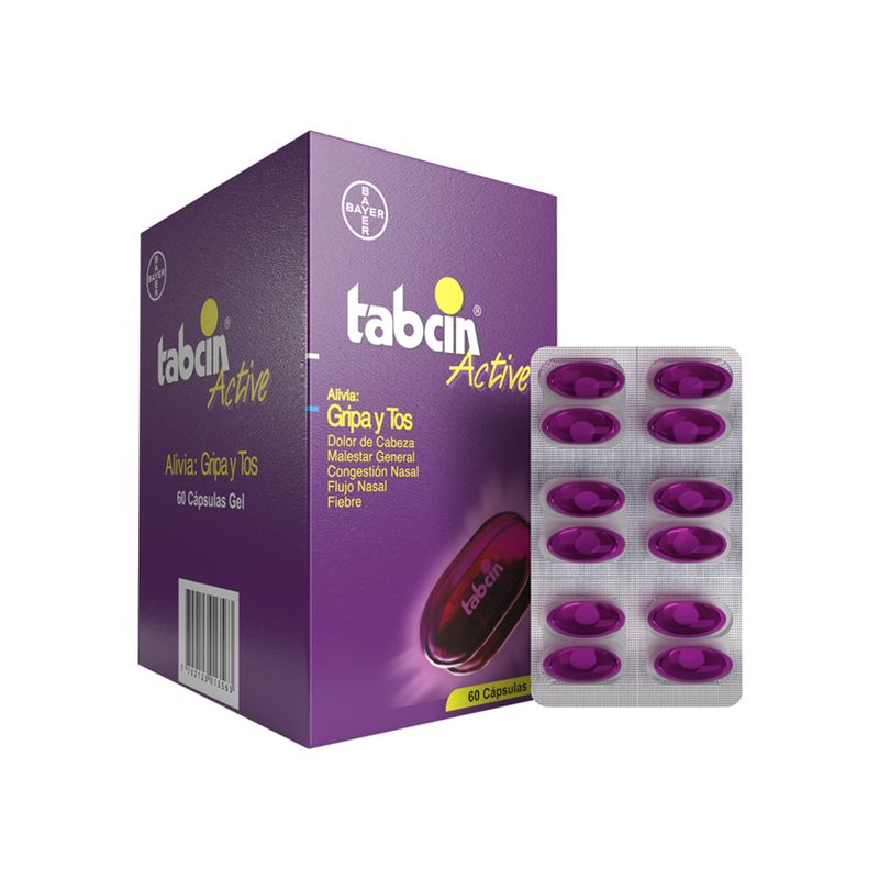 Tabcin Active Gel Caja X 60 Cápsulas Bayer