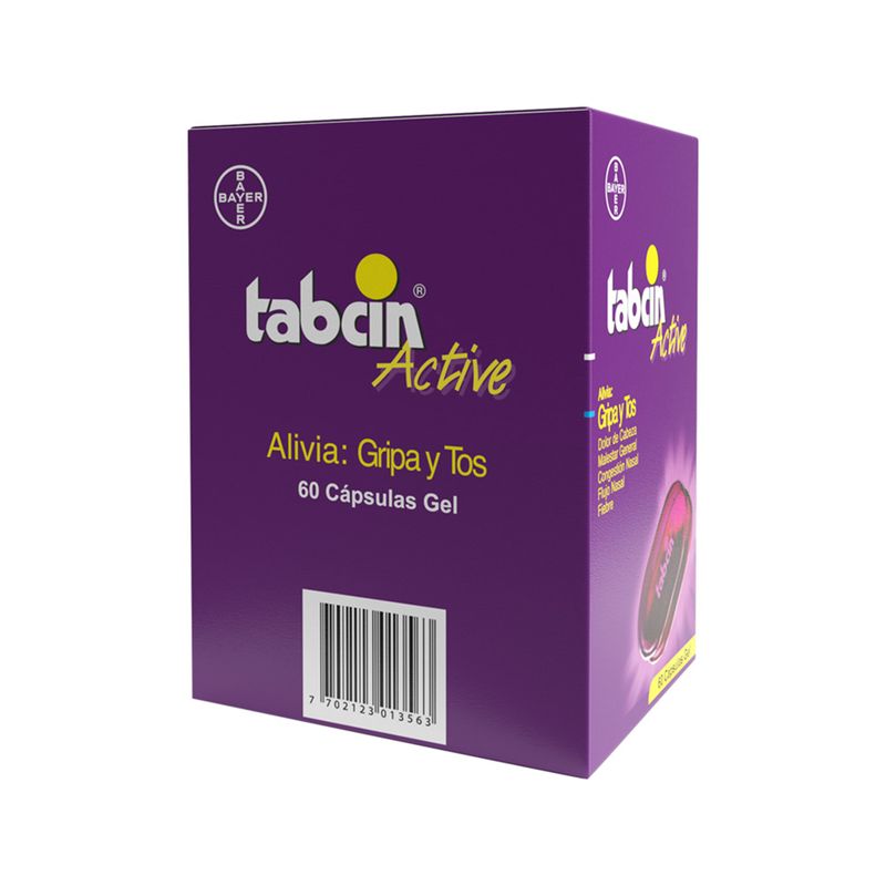 Tabcin Active Gel Caja X 60 Cápsulas Bayer