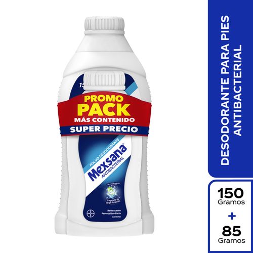 Talco Mexsana Frasco X 150 Gr + Mexsana 85 Gr Precio Especial Bayer