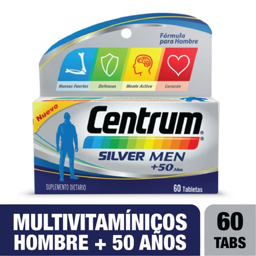 Centrum Silver Men + 50 Caja X 60 Tabletas Gsk