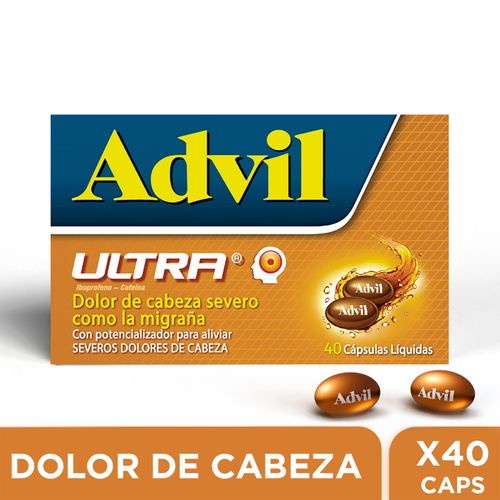 Advil Ultra Caja X 40 Cápsulas