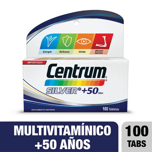 Centrum Silver Caja X 100 Tabletas Gsk