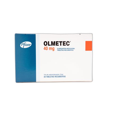 Olmetec Olmesartan 40 Mg Caja X 30 Tabletas Pfizer