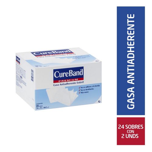 Gasa Cureband Estéril Antiadsorbente 10X2 Caja X 24 Unidades Tecnoquímicas