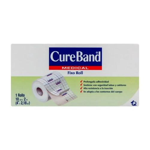 Esparadrapo Cureband Fixo 10 Cmx2 2.2 Yardas Tq