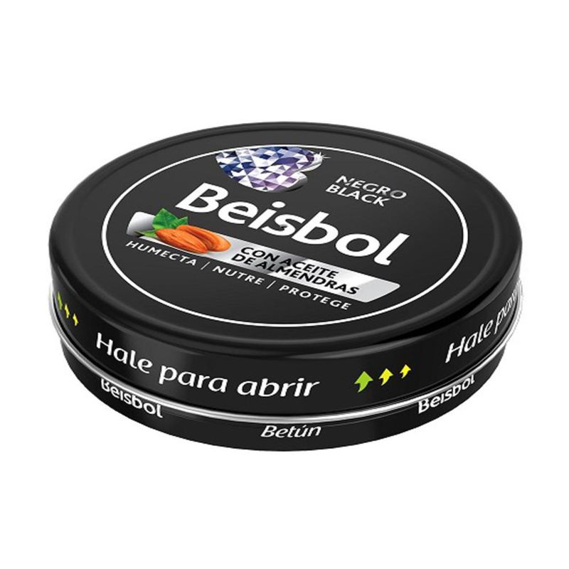 Betún Beisbol negro 2 latas x30 gr calzado