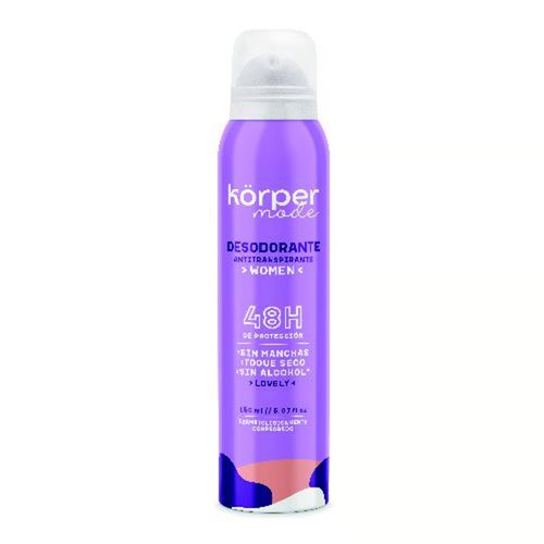Desodorante Antitranspirante Aerosol Korper Mujer X 150 Ml