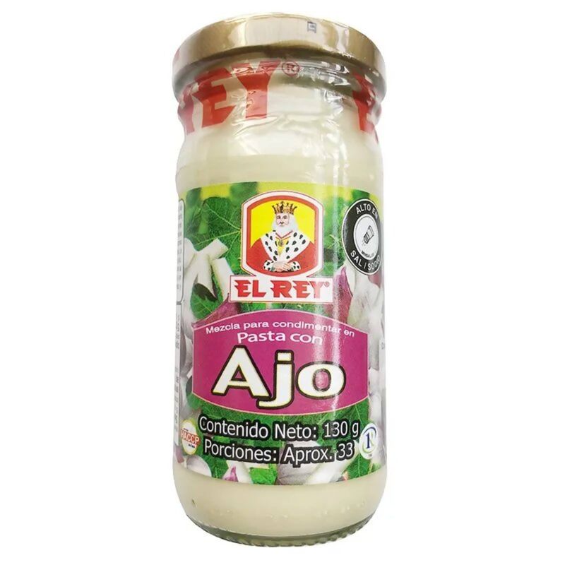 Pasta de ajo frasco x130 gr marca El Rey