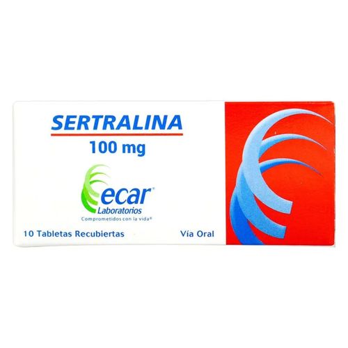 Sertralina 100 Mg Caja X 10 Tabletas Ecar
