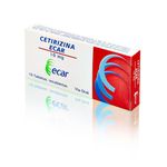 Cetirizina 10 Mg Caja X  10 Tabletas Ecar