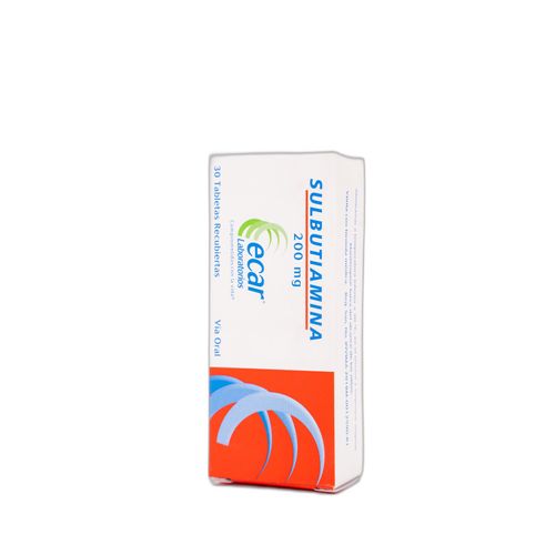Sulbutiamina 200 Mg Caja X 30 Tabletas Ecar