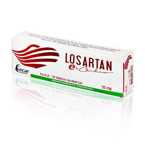 Losartan 50 Mg Caja X  30 Tabletas Ecar